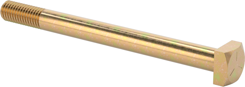 Orta Mukavemetli SAE Sınıf 5 Çelik Kare Başlı Vida, 1/2"-13 Diş Boyutu, 6 inç Uzunluk