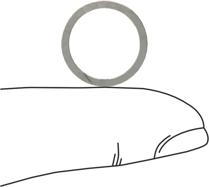 Ağır Hizmet Tipi Spiral Dış Tutma Halkası, 14 mm Dış Çap için, 18-8 Paslanmaz Çelik