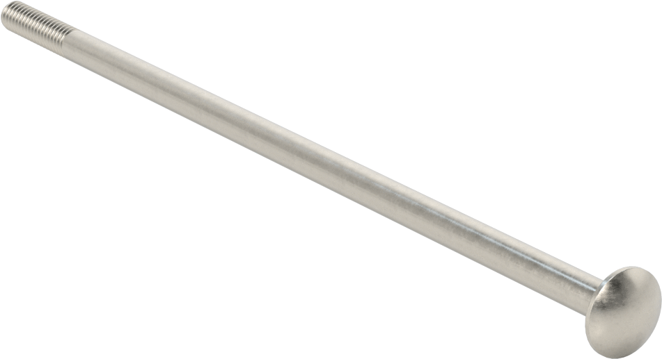 18-8 Paslanmaz Çelik Kare Boyunlu Taşıma Cıvatası, 1/4"-20 Diş Boyutu, 7-1/2 inç uzunluk