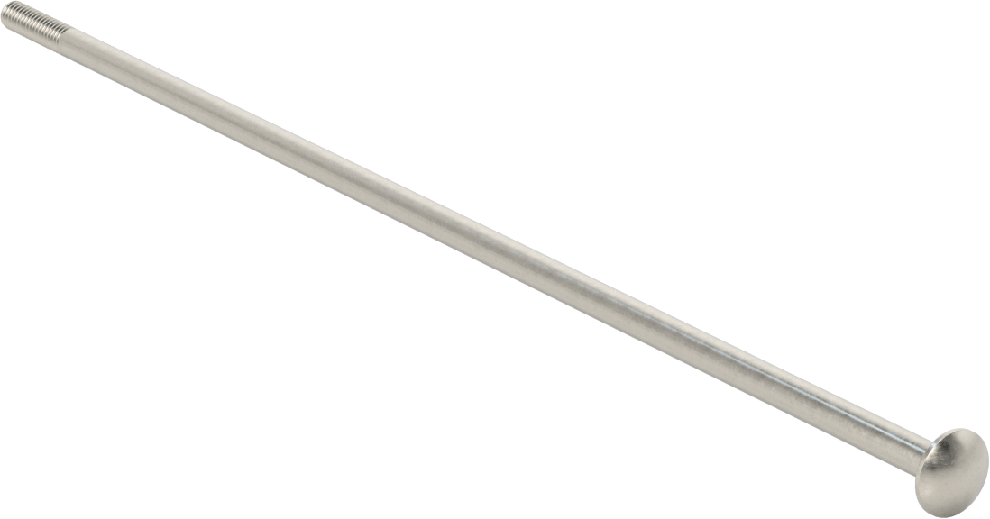 18-8 Paslanmaz Çelik Kare Boyunlu Taşıma Cıvatası, 1/4"-20 Diş Boyutu, 12" Uzunluk
