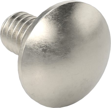 18-8 Paslanmaz Çelik Kare Boyunlu Taşıma Cıvatası, 1/4"-20 Diş Boyutu, 1/2" Uzunluk