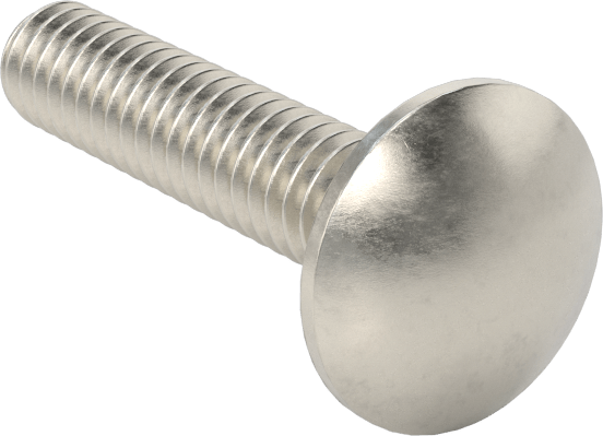 18-8 Paslanmaz Çelik Kare Boyunlu Taşıma Cıvatası, 1/4"-20 Diş Boyutu, 1-1/4" Uzunluk