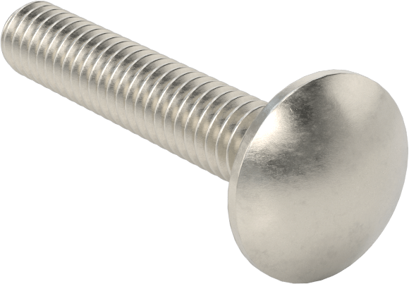 18-8 Paslanmaz Çelik Kare Boyunlu Taşıma Cıvatası, 1/4"-20 Diş Boyutu, 1-1/2" Uzunluk