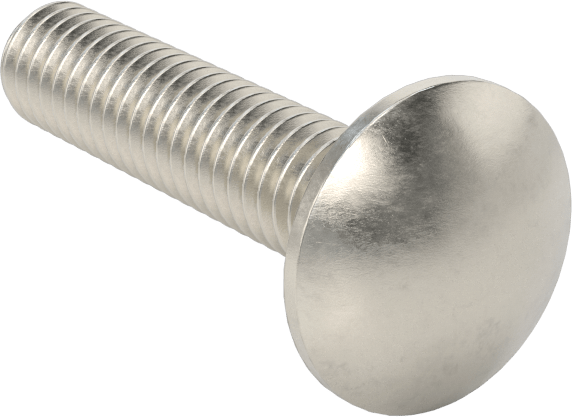 18-8 Paslanmaz Çelik Kare Boyunlu Taşıma Cıvatası, 5/16"-18 Diş Boyutu, 1-1/2" Uzunluk