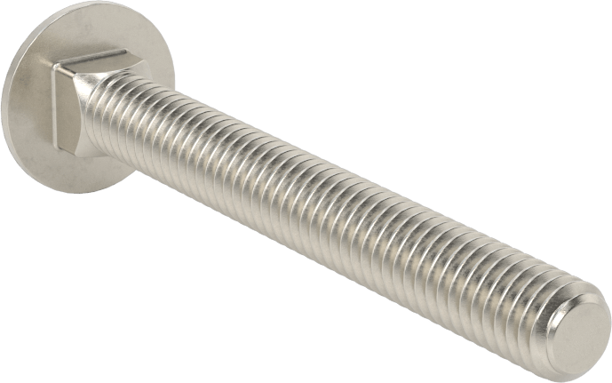18-8 Paslanmaz Çelik Kare Boyunlu Taşıma Cıvatası, 5/16"-18 Diş Boyutu, 2-3/4" Uzunluk