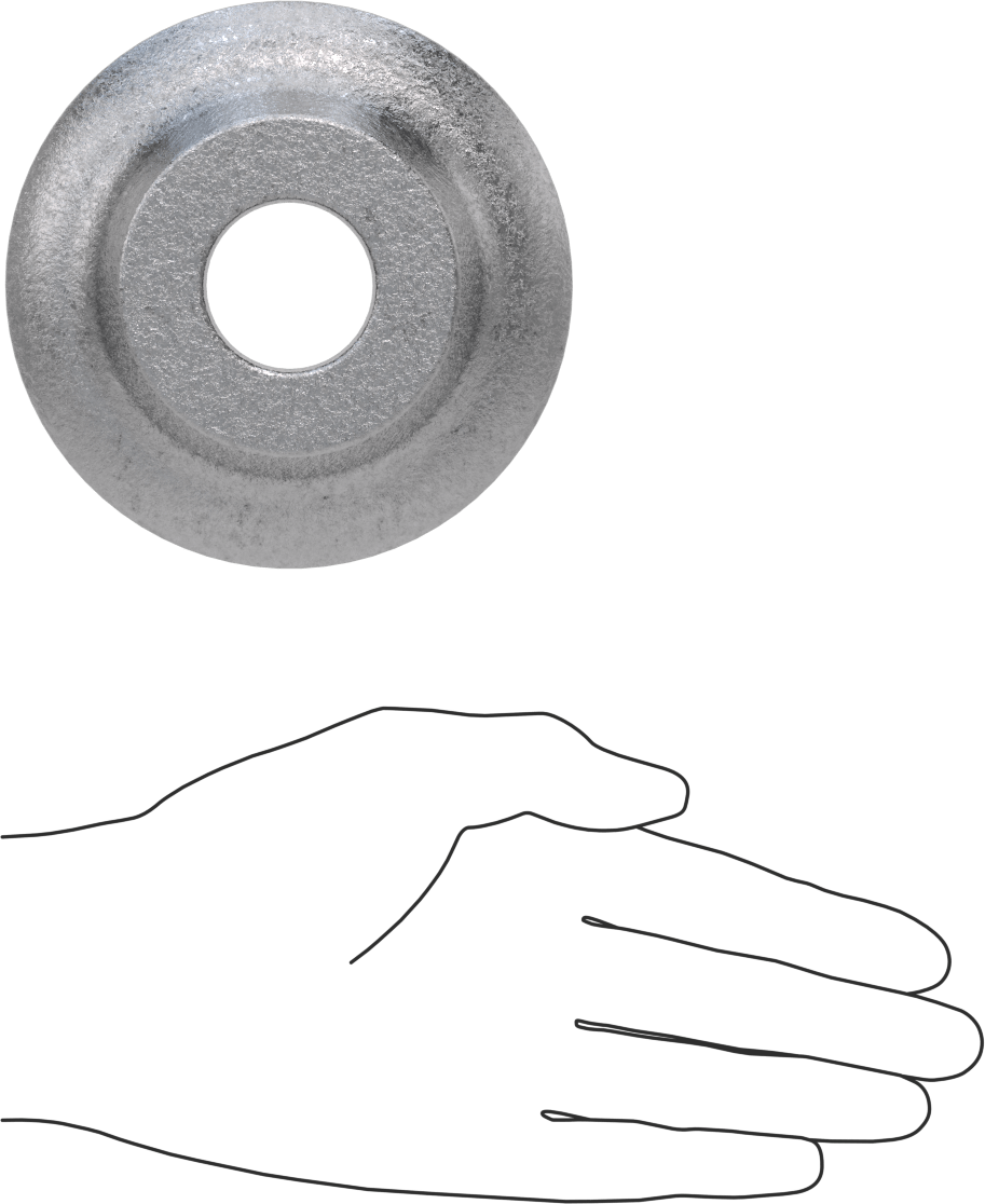 Eğimli Pullar, 1-1/8" Vida Boyutu için, 1.250" ID, 4.250" OD
