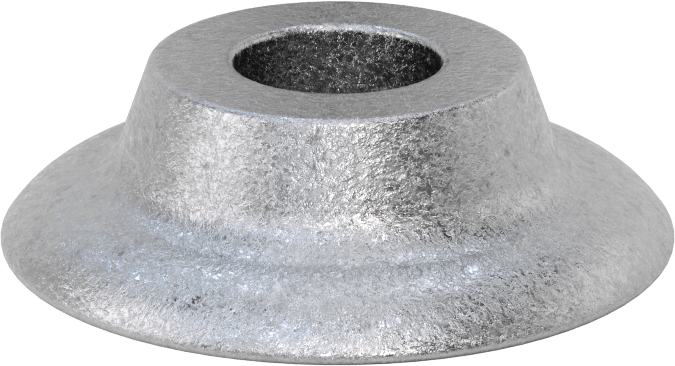 Eğimli Pullar, 1-1/4" Vida Boyutu için, 1.375" ID, 4.500" OD