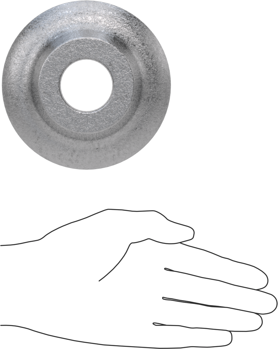 Eğimli Pullar, 1-1/4" Vida Boyutu için, 1.375" ID, 4.500" OD