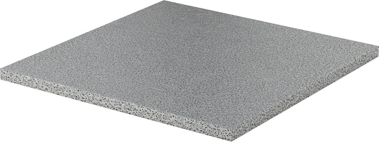 Hafif Alüminyum Köpük, Küçük Hücre, 1/2“ Kalınlık x 12” x 12"