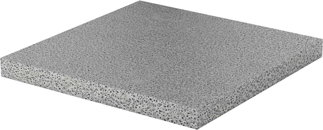 Hafif Alüminyum Köpük, Küçük Hücre, 1/2“ Kalınlık x 6” x 6"