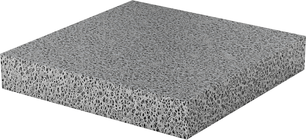 Hafif Alüminyum Köpük, Büyük Hücre, 1“ Kalınlık x 6” x 6"