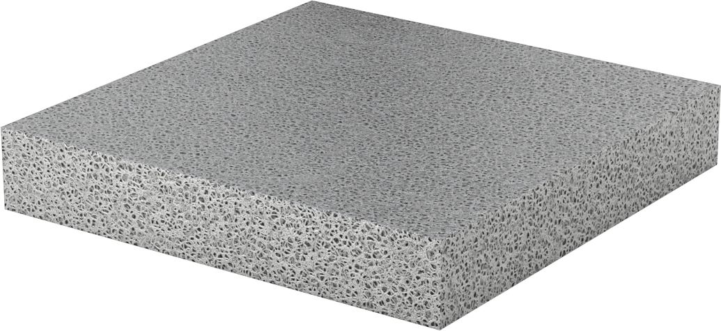 Hafif Alüminyum Köpük, Küçük Hücre, 1“ Kalınlık x 6” x 6"