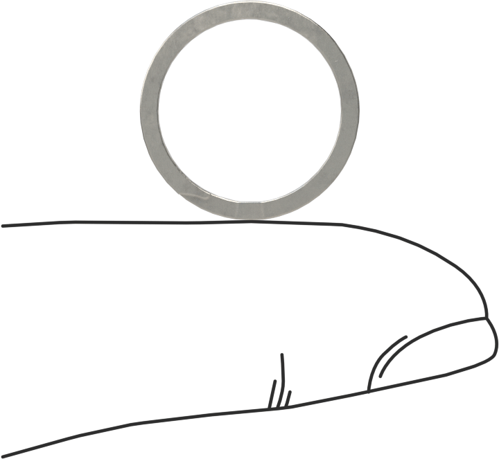 Ağır Hizmet Spiral İç Tutma Halkası, 5/8" İç Çap için, 18-8 Paslanmaz Çelik