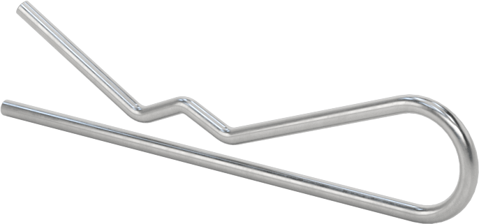 Saç Tokası Çatal Pimi, 1040-1065 Çelik, 1/4“-3/8” Pim Çapı, 3/64" Tel Çapı