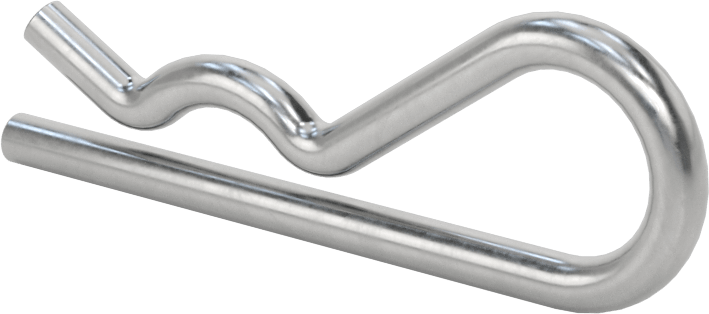 Saç Tokası Çatal Pimi, 1/2“-3/4” Pim Çapı için 1040-1065 Çelik, 1/8" Tel Çapı