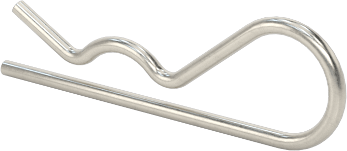 Saç Tokası Çatal Pimi, 3/8“-1/2” Pim Çapı için 316 Paslanmaz Çelik, 1/16" Tel Çapı