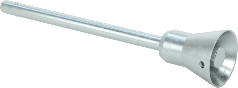 Gömme Düğmeli Kilitlenebilir Hızlı Açma Pimi, 17-4 PH Paslanmaz Çelik, 3/16" Çap, 2-1/2" Uzunluk