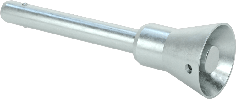 Gömme Düğmeli Kilitlenebilir Hızlı Açma Pimi, 17-4 PH Paslanmaz Çelik, 1/4" Çap, 1-1/2" Uzunluk
