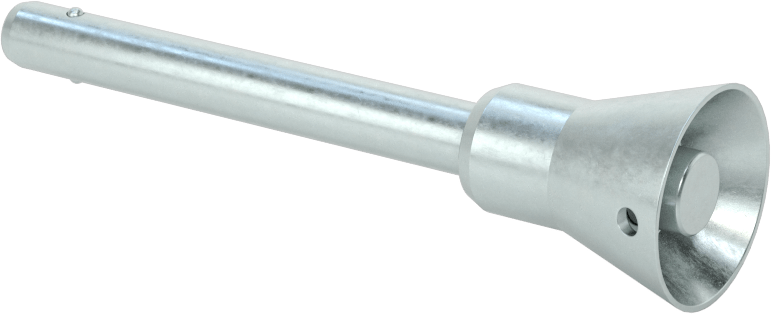 Gömme Düğmeli Kilitlenebilir Hızlı Açma Pimi, 17-4 PH Paslanmaz Çelik, 1/4" Çap, 1-3/4" Uzunluk