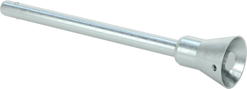Gömme Düğmeli Kilitlenebilir Hızlı Açma Pimi, 17-4 PH Paslanmaz Çelik, 1/4" Çap, 3" Uzunluk