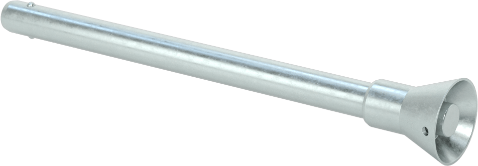 Gömme Düğmeli Kilitlenebilir Hızlı Açma Pimi, 17-4 PH Paslanmaz Çelik, 3/8" Çap, 4-1/2" Uzunluk
