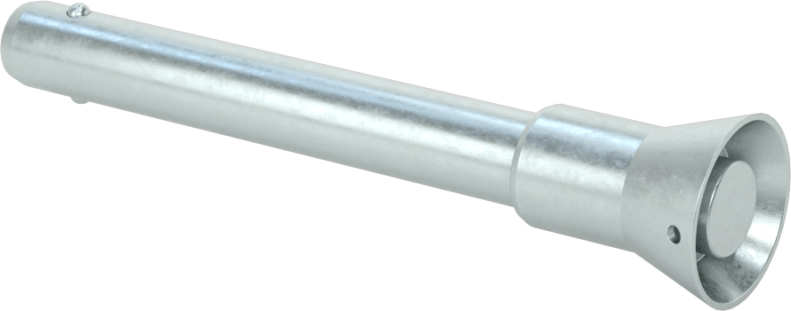 Gömme Düğmeli Kilitlenebilir Hızlı Açma Pimi, 17-4 PH Paslanmaz Çelik, 1/2" Çap, 3" Uzunluk