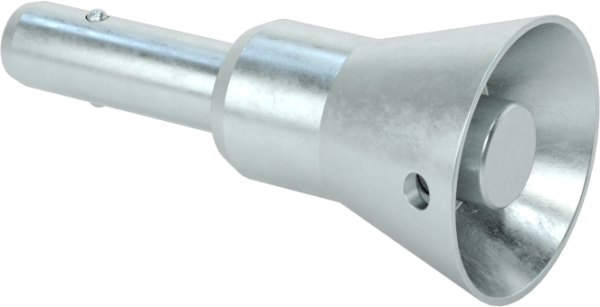 Gömme Düğmeli Kilitlenebilir Hızlı Açma Pimi, 17-4 PH Paslanmaz Çelik, 1/4" Çap, 1/2" Uzunluk