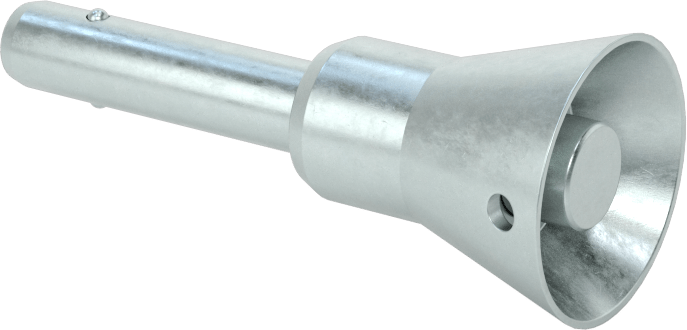 Gömme Düğmeli Kilitlenebilir Hızlı Açma Pimi, 17-4 PH Paslanmaz Çelik, 1/4" Çap, 3/4" Uzunluk