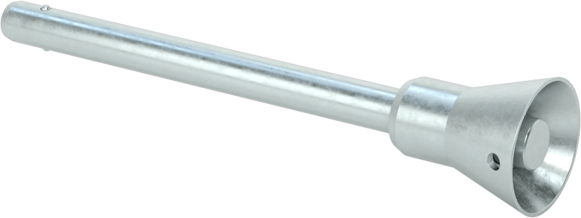 Gömme Düğmeli Kilitlenebilir Hızlı Açma Pimi, 17-4 PH Paslanmaz Çelik, 1/4" Çap, 2-1/2" Uzunluk