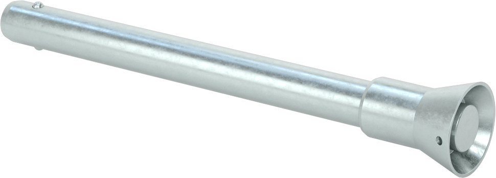 Gömme Düğmeli Kilitlenebilir Hızlı Açma Pimi, 17-4 PH Paslanmaz Çelik, 1/2" Çap, 4-1/2" Uzunluk