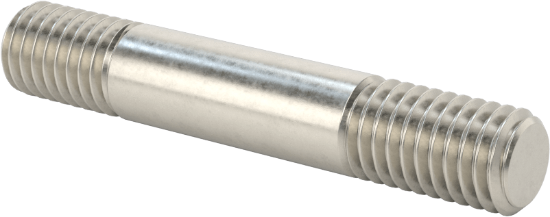 Her İki Ucu Dişli Titreşime Dayanıklı Montaj Saplaması, 18-8 Paslanmaz Çelik, 1/2"-13 Diş Boyutu, 3/4“ x 7/8” Diş Uzunluğu, 3" Uzunluk
