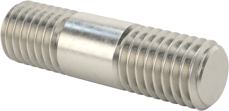 Her İki Ucu Dişli Titreşime Dayanıklı Montaj Saplaması, 18-8 Paslanmaz Çelik, 5/8"-11 Diş, 3/4“ x 7/8” Diş Uzunluğu, 2-1/4" Uzunluk