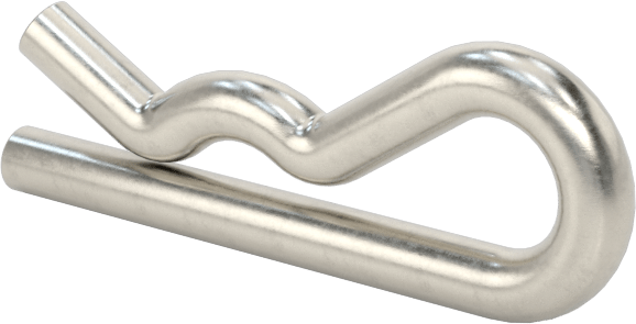 18-8 Paslanmaz Çelik Saç Tokası Çatal Pimi, 1/16“- 1/8” Pim Çapı için, 3/64" Tel Çapı, 1/8" Göz Çapı
