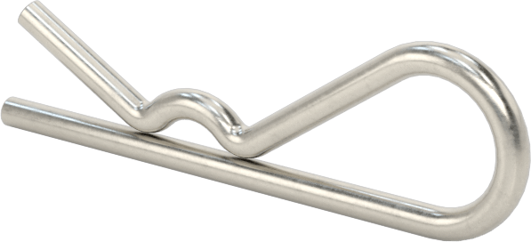 18-8 Paslanmaz Çelik Saç Tokası Çatal Pimi, 1/8" pim çapı için, 1/32" Tel Çapı, 1/8" Göz Çapı