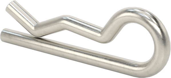 18-8 Paslanmaz Çelik Saç Tokası Çatal Pimi, 1/8“- 3/16” Pim Çapı için, 3/64" Tel Çapı, 1/8" Göz Çapı