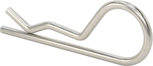 18-8 Paslanmaz Çelik Saç Tokası Çatal Pimi, 3/16“- 1/4” Pim Çapı için, 3/64" Tel Çapı, 1/4" Göz Çapı