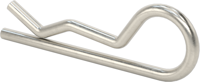18-8 Paslanmaz Çelik Saç Tokası Çatal Pimi, 1/4“- 5/16” Pim Çapı için, 1/16" Tel Çapı, 1/4" Göz Çapı