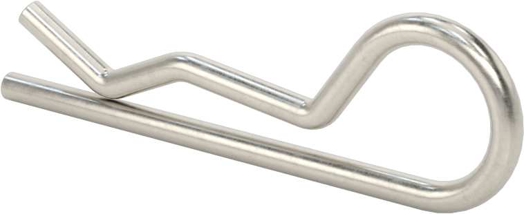 18-8 Paslanmaz Çelik Saç Tokası Çatal Pimi, 7/16“ - 3/4” Pim Çapı için, 1/8" Tel Çapı, 1/2" Göz Çapı