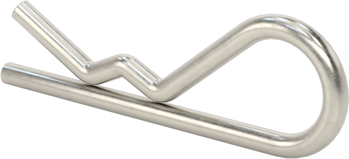 18-8 Paslanmaz Çelik Saç Tokası Çatal Pimi, 1/4“- 1/2” Pim Çapı için, 3/32" Tel Çapı, 3/8" Göz Çapı