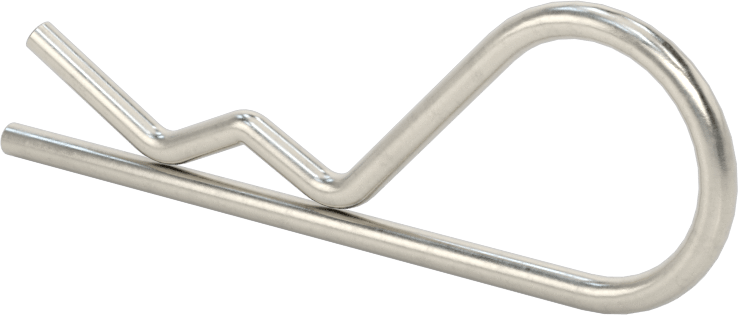 18-8 Paslanmaz Çelik Saç Tokası Çatal Pimi, 3/8“- 5/8” Pim Çapı için, 3/32" Tel Çapı, 5/8" Göz Çapı