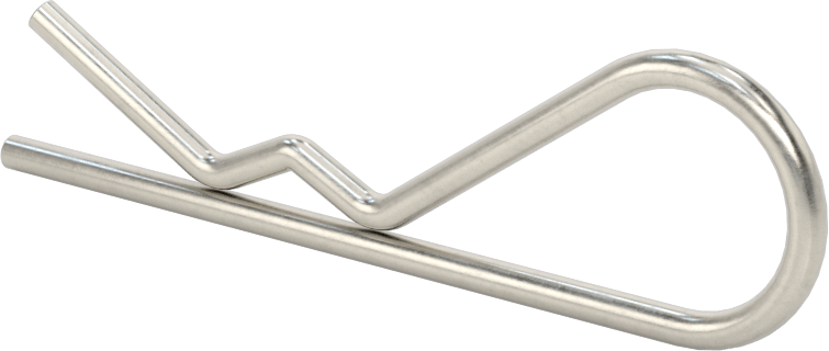 18-8 Paslanmaz Çelik Saç Tokası Çatal Pimi, 1/2“- 3/4” Pim Çapı için, 3/32" Tel Çapı, 1/2" Göz Çapı