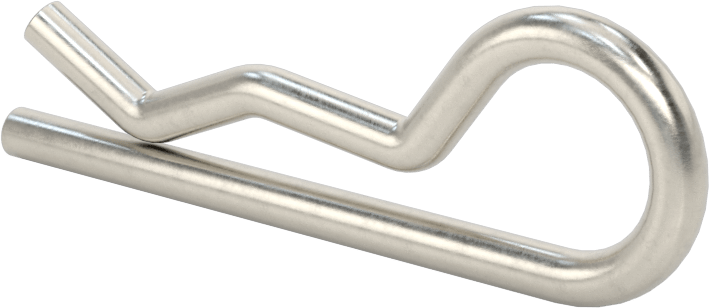 18-8 Paslanmaz Çelik Saç Tokası Çatal Pimi, 1/2“- 3/4” Pim Çapı için, 1/8" Tel Çapı, 3/8" Göz Çapı