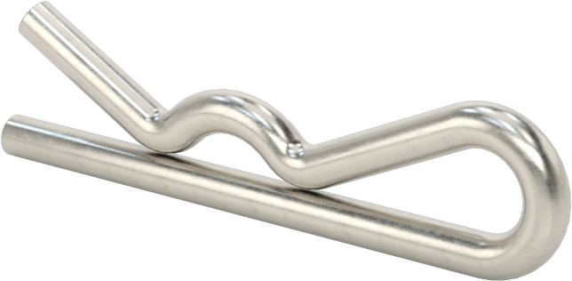 18-8 Paslanmaz Çelik Saç Tokası Çatal Pimi, 5/16“- 3/8” Pim Çapı için, 5/64" Tel Çapı, 1/8" Göz Çapı