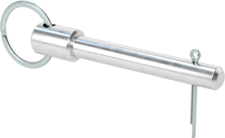 Halka Tutmalı Çatal Pim, 7075 Alüminyum, 1/4" Çap, 1-1/2" Kullanılabilir Uzunluk