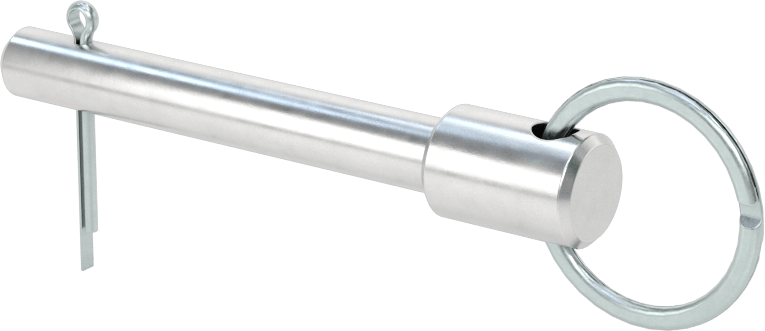 Halka Tutmalı Çatal Pim, 7075 Alüminyum, 1/4" Çap, 1-1/2" Kullanılabilir Uzunluk