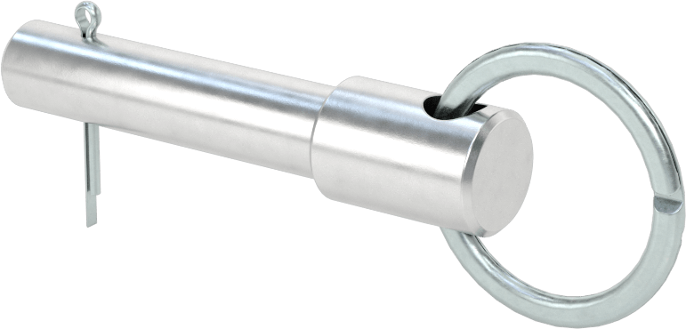 Halka Tutmalı Çatal Pim, 7075 Alüminyum, 3/8" Çap, 1-1/4" Kullanılabilir Uzunluk