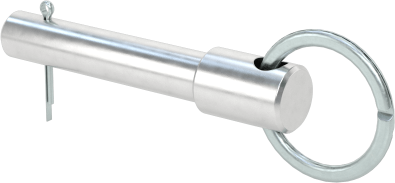 Halka Tutmalı Çatal Pim, 7075 Alüminyum, 3/8" Çap, 1-1/2" Kullanılabilir Uzunluk