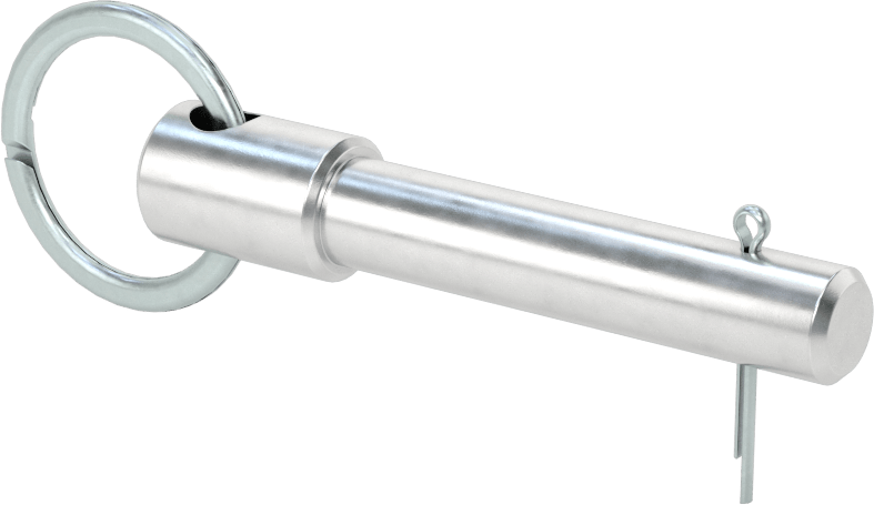 Halka Tutmalı Çatal Pim, 7075 Alüminyum, 3/8" Çap, 1-1/2" Kullanılabilir Uzunluk