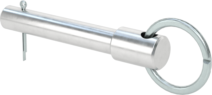 Halka Tutmalı Çatal Pim, 7075 Alüminyum, 3/8" Çap, 1-3/4" Kullanılabilir Uzunluk