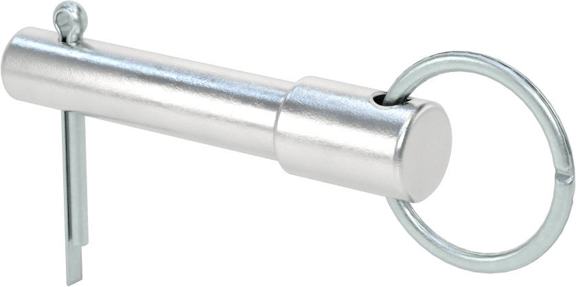 Halka Tutmalı Çatal Pim, 7075 Alüminyum, 1/2" Çap, 1-3/4" Kullanılabilir Uzunluk